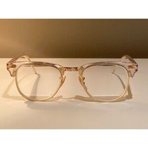 Ray-Ban RX5154 Clubmaster Browline Gold/Clear Glasses - 49-21